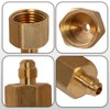 Everflow 1/2" Flare x 3/4" FIP Reducing Adapter Pipe Fitting; Brass F46R-1234